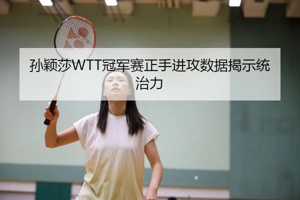 孙颖莎WTT冠军赛正手进攻数据揭示统治力